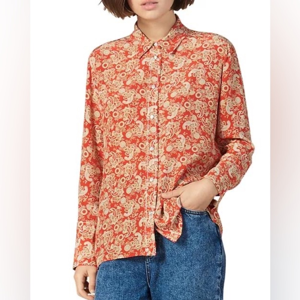 Sandro Button Down Shirt Size 1 US S